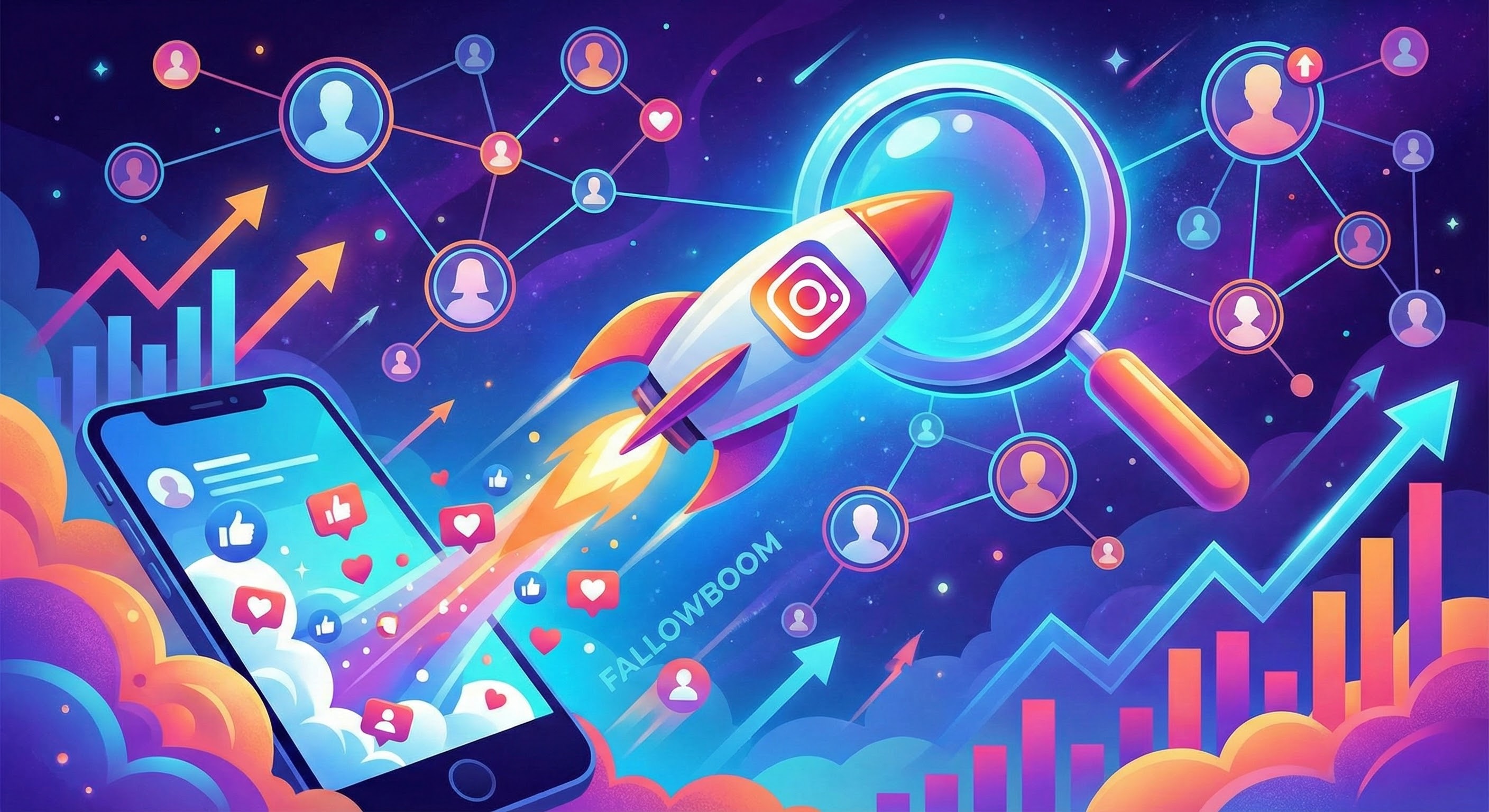 خرید فالوور، آموزش اینستاگرام، ورود به اکسپلور، از فالوبوم استفاده کنید.